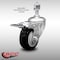 Service Caster 3.5 Inch SS Black Polyurethane 1/2 Inch Threaded Stem Caster with Total Lock Brake SCC-SSTSTTL20S3514-PPUB-BLK-121315 - alternate 1